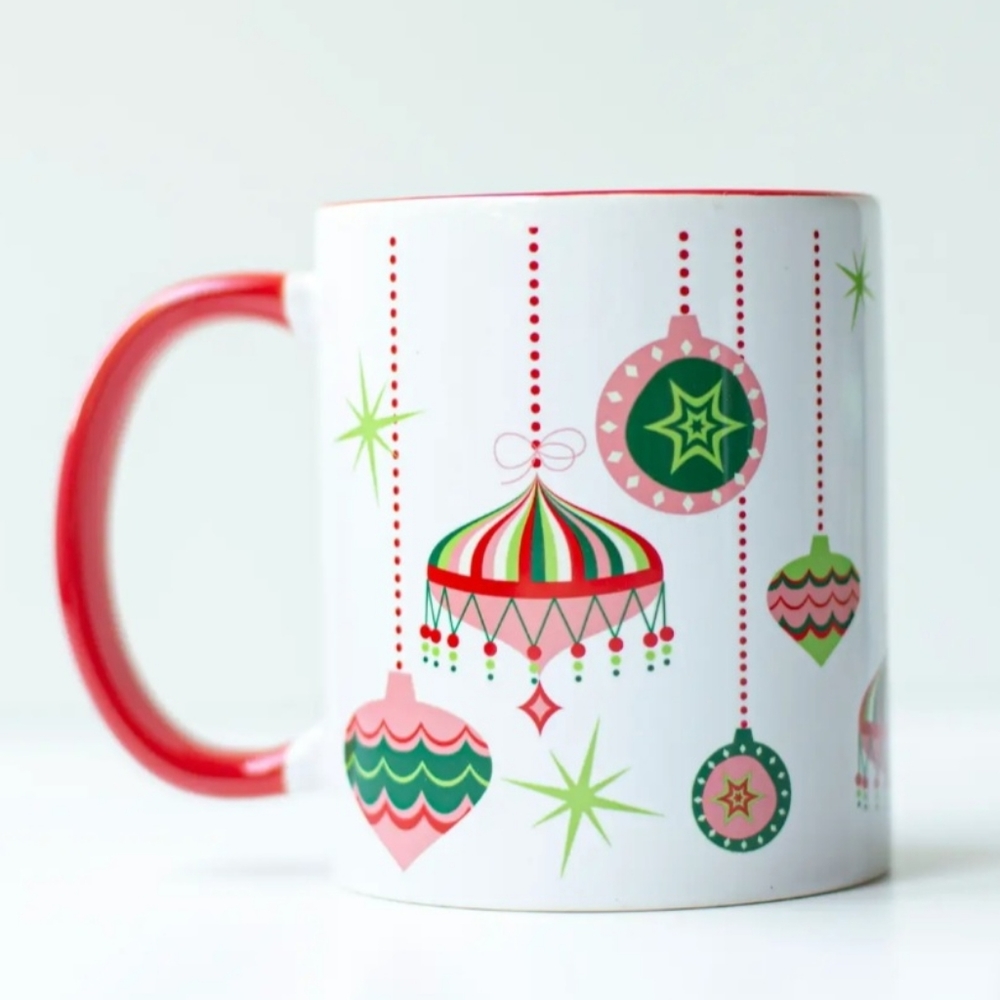 Retro Christmas Ornaments Mug